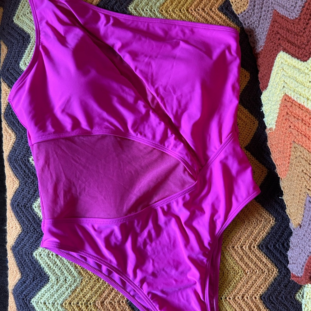 Women’s One Piece Swimsuit in Vibrant Pink